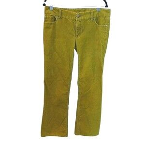J. Crew Vintage Marigold Yellow Stretch Corduroy Pants Size 10S Favorite Fit